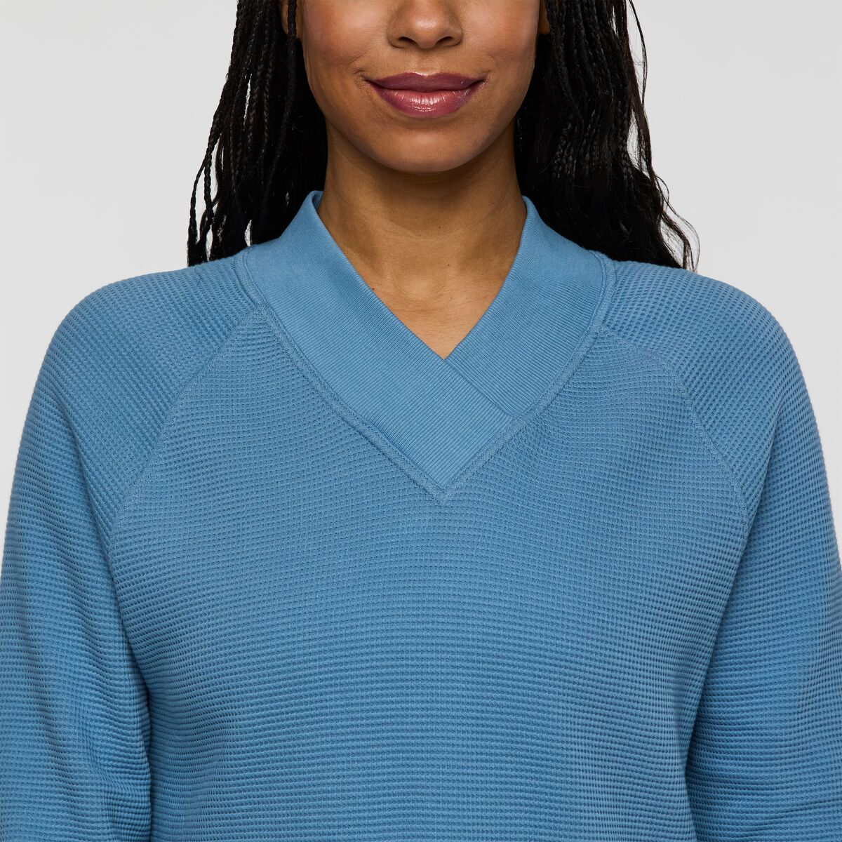 Atajo Long-Sleeve Waffle V-Neck - Women's - Image 4